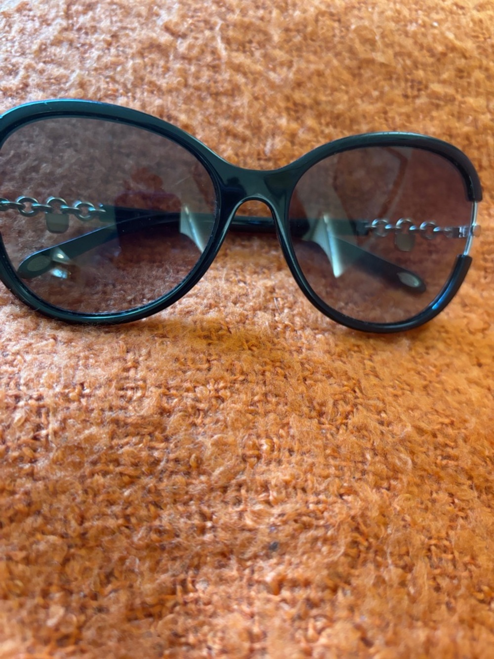 Burberry Black Round Oversized Sunglasses